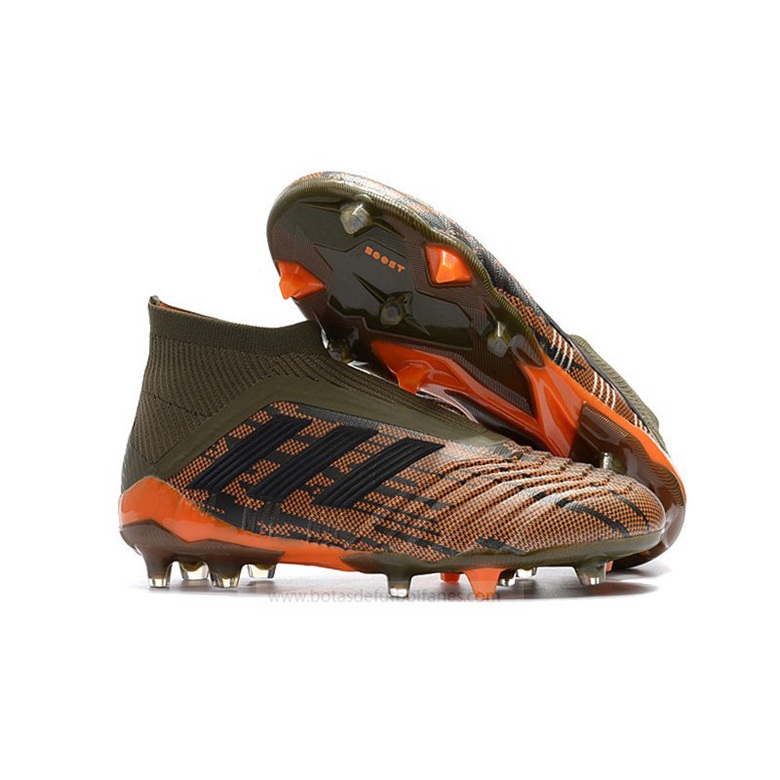 Adidas Predator FG Mujer Verde Naranja